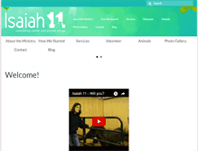 Tablet Screenshot of isaiah11.org